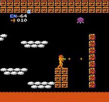 une photo d'Ã©cran de Metroid sur Nintendo Nes